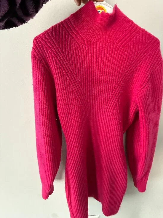 H&M Pink Long Sleeve Mini Dress - Picture 5 of 5